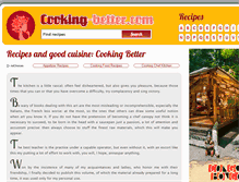 Tablet Screenshot of cooking-better.com